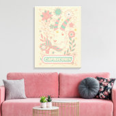 Steenbok Celestial Zodiac Pastel Dreams Wall Arts Canvas Afdruk (Insitu (Woonkamer))