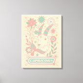 Steenbok Celestial Zodiac Pastel Dreams Wall Arts Canvas Afdruk (Voorkant)
