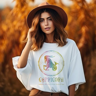 Steenbok Compatibiliteit Ontworpen T-shirt