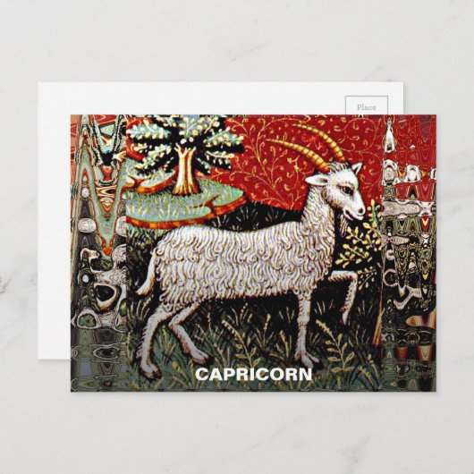 Steenbok de geit sterrenbeeld Verjaardagsfeest Briefkaart (Voorkant / Achterkant)