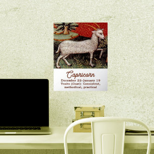 Steenbok de geit sterrenbeeld Verjaardagsfeest Folie Afdrukken