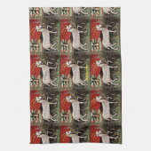 Steenbok de geit sterrenbeeld Verjaardagsfeest Theedoek (Verticaal)