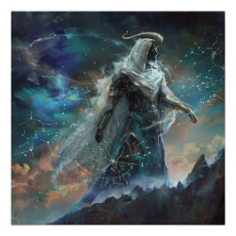 Steenbok (de strateeg) Zodiac Sign Poster Perfect Poster