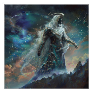 Steenbok (de strateeg) Zodiac Sign Poster Perfect Poster