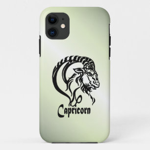 Steenbok de Zeegeit Zodiac Groen iPhone 11 Hoesje