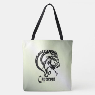 Steenbok de Zeegeit Zodiak Groen Draagtas