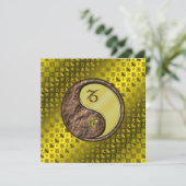 Steenbok en metalen aap kaart (Staand voorkant)