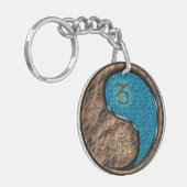 Steenbok en waterdraak sleutelhanger (Voorkant Links)