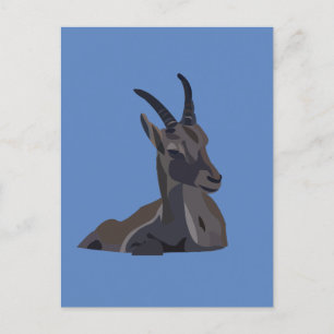 Steenbok Geit Dier Kunst Geit Briefkaart