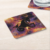 steenbok geit onderzetters (Schuin)