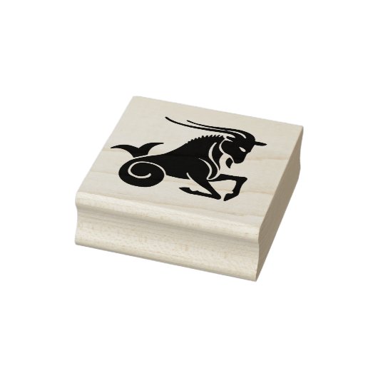 Steenbok geitendierenriem kunststempel 	rubberstempel (Stempel)