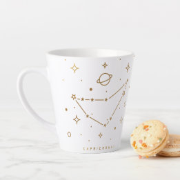 Steenbok Goud Abstract Constellatie Koffie Mok
