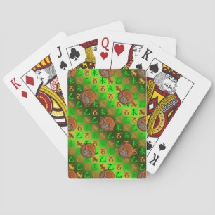 Steenbok & Hout Geit Pokerkaarten