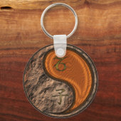 Steenbok & Hout Rat Sleutelhanger (Voorkant)