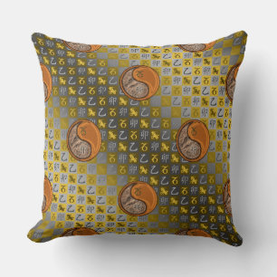 Steenbok & Houten Konijn Kussen