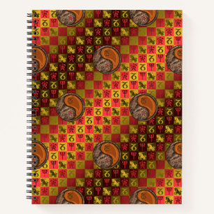 Steenbok & Houten Tijger Notitieboek