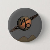 Steenbok Knop Ronde Button 5,7 Cm (Voorkant)