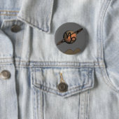 Steenbok Knop Ronde Button 5,7 Cm (In situ)