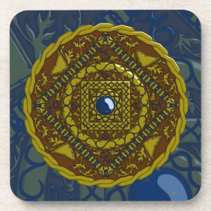 Steenbok Mandala Square Onderzetter