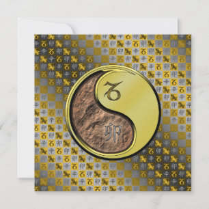 Steenbok & Metaal Konijn Kaart