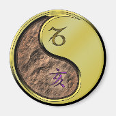 Steenbok & Metaal Os Magneet (Voorkant)