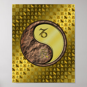 Steenbok & Metalen Draak Poster