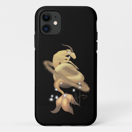 Steenbok Saturnus Zodiac Hoesje-Mate Case-Mate iPhone Case (Achterkant)