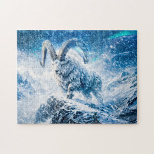 Steenbok Sterrenbeeld als Majestueuze Ram Onder Au Legpuzzel