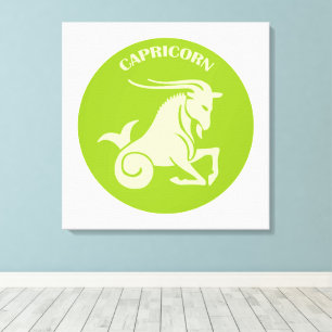 Steenbok, Sterrenbeeld, Horoscoop, Astrologie Canvas Afdruk