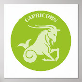 Steenbok, sterrenbeeld, horoscoop, astrologie folie afdrukken (Voorkant)