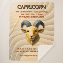 Steenbok Sterrenbeeld Modern 3D Astrologie Design