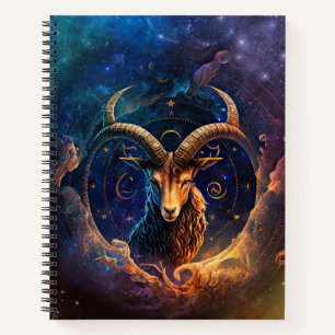 Steenbok Sterrenbeeld Waterverf Design Notitieboek