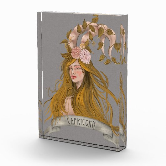 Steenbok Vrouw Fantasy Acryl Wandkunst Fotoblokken (Rechts)