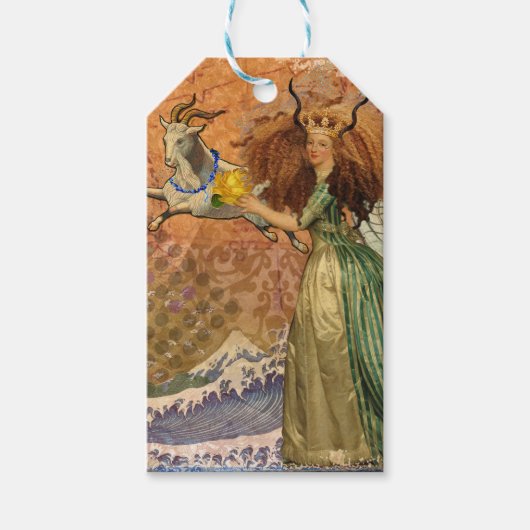 Steenbok Vrouw Geit Whimsical Plezier Cadeaulabel (Voorkant)