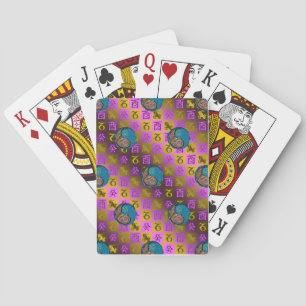 Steenbok & Water Haan Pokerkaarten