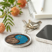 Steenbok & Waterpaard Sleutelhanger (Zijkant)