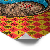 Steenbok & Watertijger Poster (Hoek)