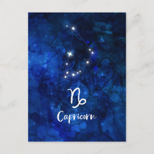 Steenbok Zodiac Constellation Galaxy Celestial Briefkaart