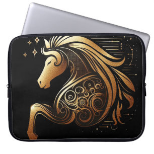 Steenbok Zodiac Gouden Paard Astrologie Laptop Sleeve