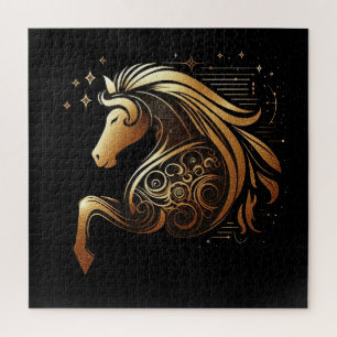 Steenbok Zodiac Gouden Paard Astrologie Legpuzzel