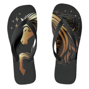 Steenbok Zodiac Gouden Paard Astrologie Teenslippers
