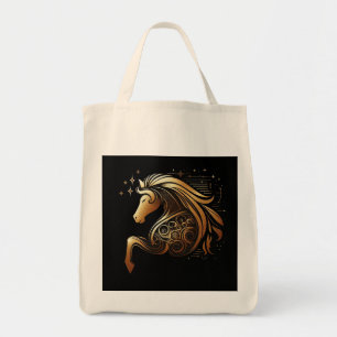 Steenbok Zodiac Gouden Paard Astrologie Tote Bag