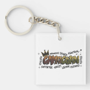 Steenbok Zodiac Graffiti Sleutelhanger
