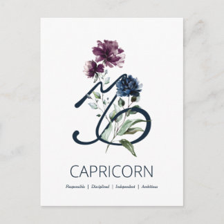 Steenbok Zodiac Sterrenbeeld Briefkaart