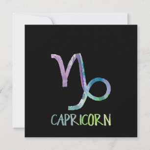 Steenbok Zodiac Symbool Astrologie Zeegeit Cadeau Kaart