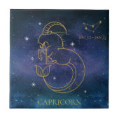 Steenbok Zodiac Teken Constellatie Decoratief Tegeltje (Voorkant)