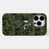 Steenbok Zodiac Teken op olijfgroene camo Case-Mate iPhone Case (Achterkant (horizontaal))