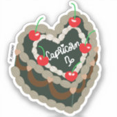 Steenbokentaart Sticker (Voorkant)