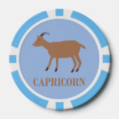 Steenbokster teken geit poker chips (Voorkant)