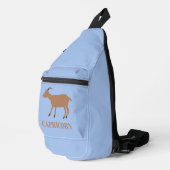 Steenbokster teken geit sling bag (Rechterhoek)